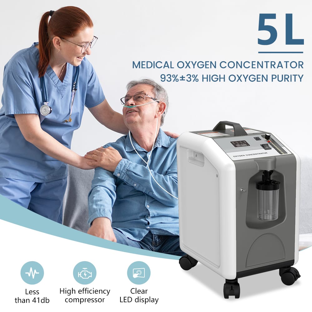 Concentrateur d'oxygène 5L MiCITECH CP501 avec nébuliseur – 93% ±3% O₂ – Image 2